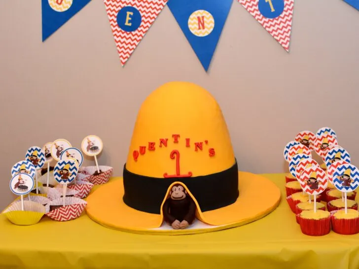 Curious George First Birthday Cake