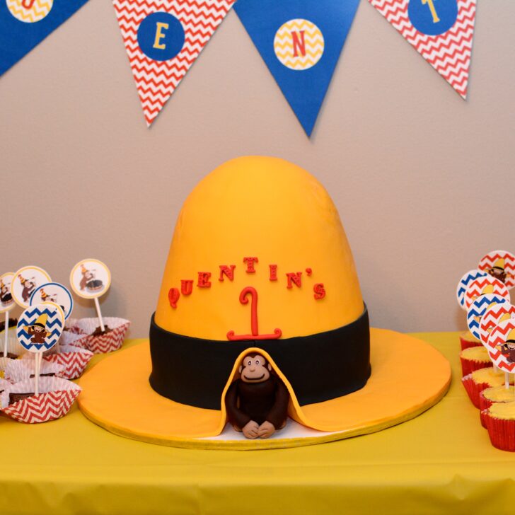 Curious George First Birthday Cake