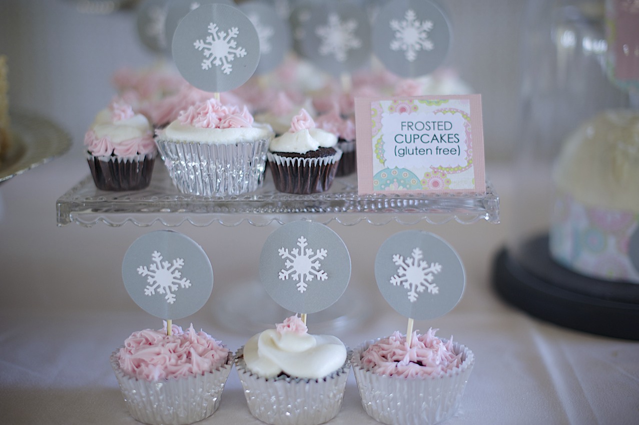 Winter One-Derland Gluten Free Cupcakes