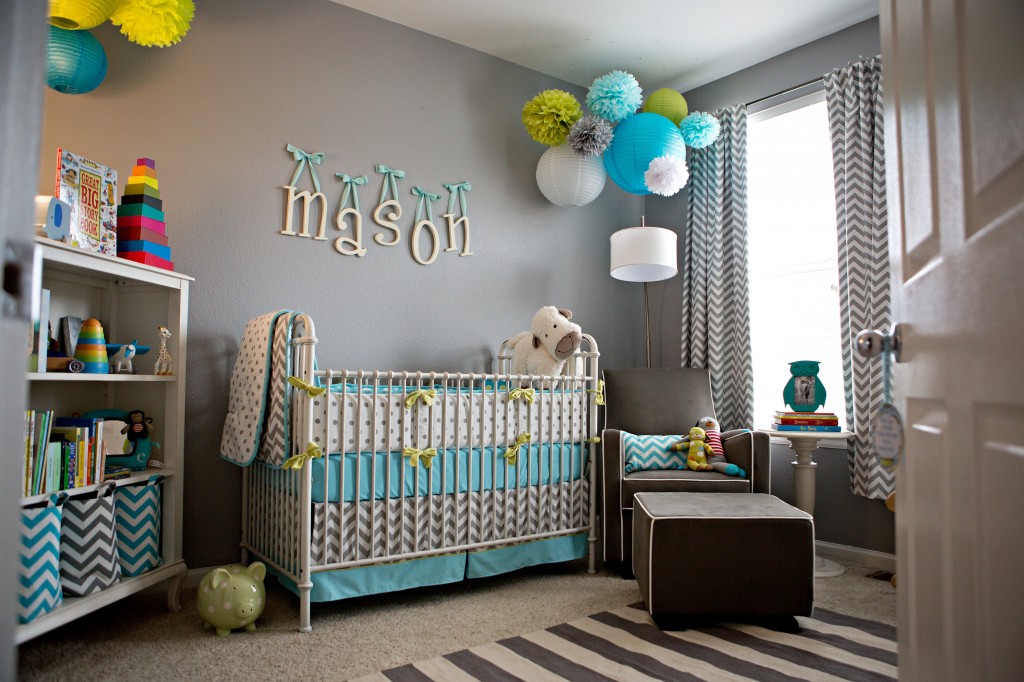 Gray and Blue Chevron Nursery - Project Nursery