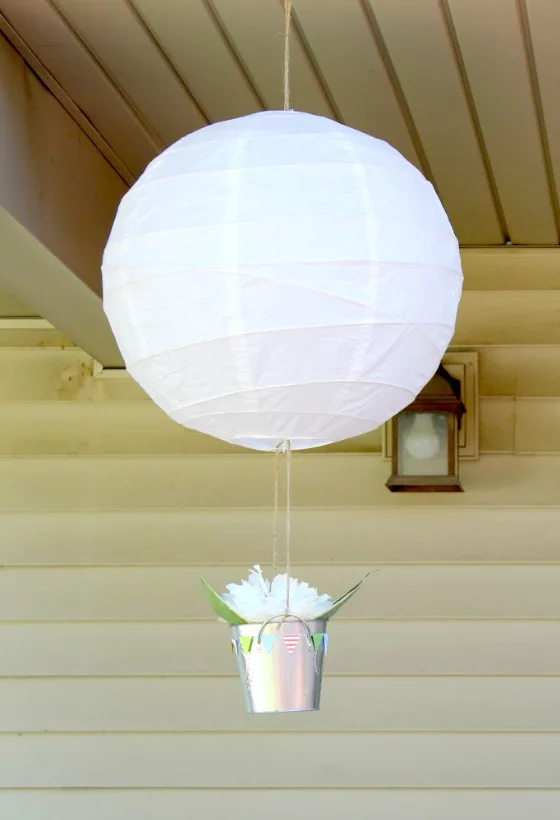 Paper Lantern Hot Air Balloon Decor - Project Nursery
