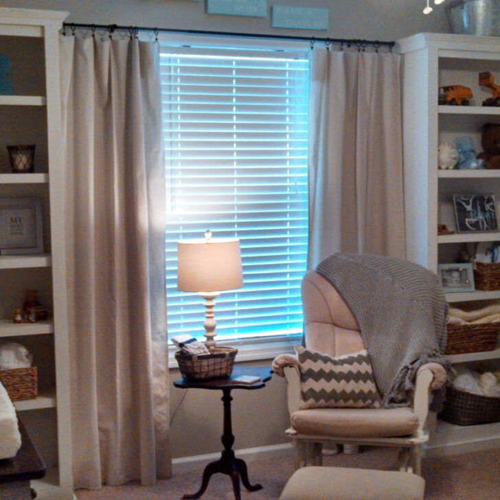 Nursery Book Shelves Painted with Chalk Paint