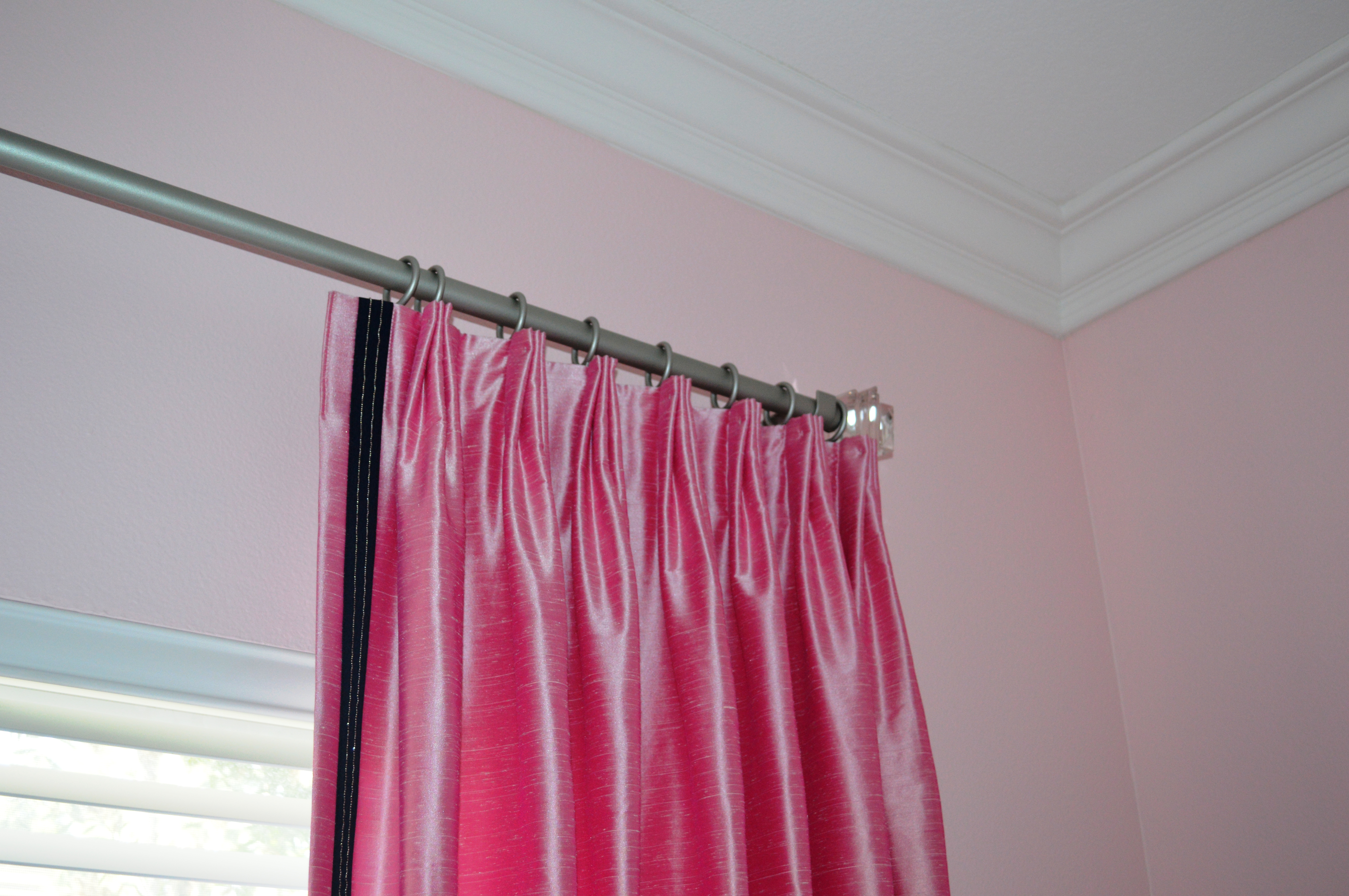 Pink Linen Drapes