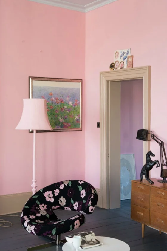 Nancy's Blushes Pink Paint by Farrow and Ball
