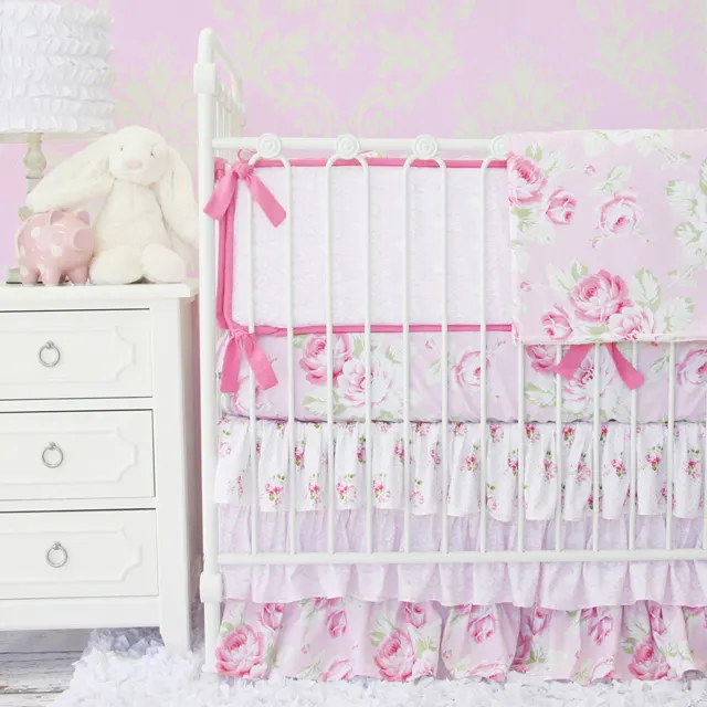 Pink Shabby Chic Crib Bedding