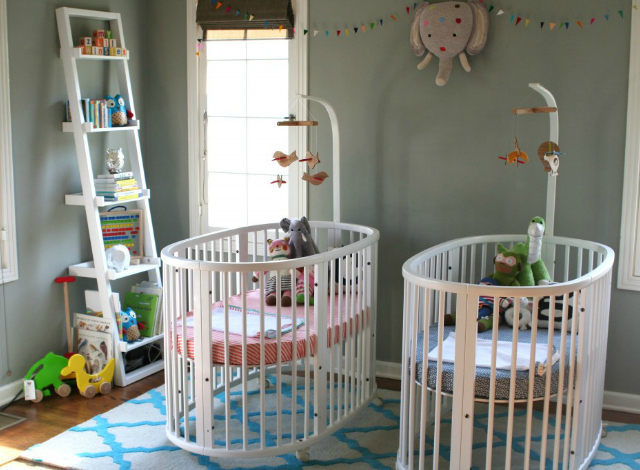 Stokke Sleepi Twin Gray Nursery - Project Nursery
