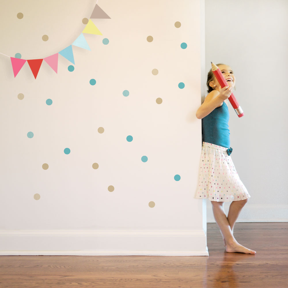 Confetti and Pennants Wall Decals from Trendy Peas