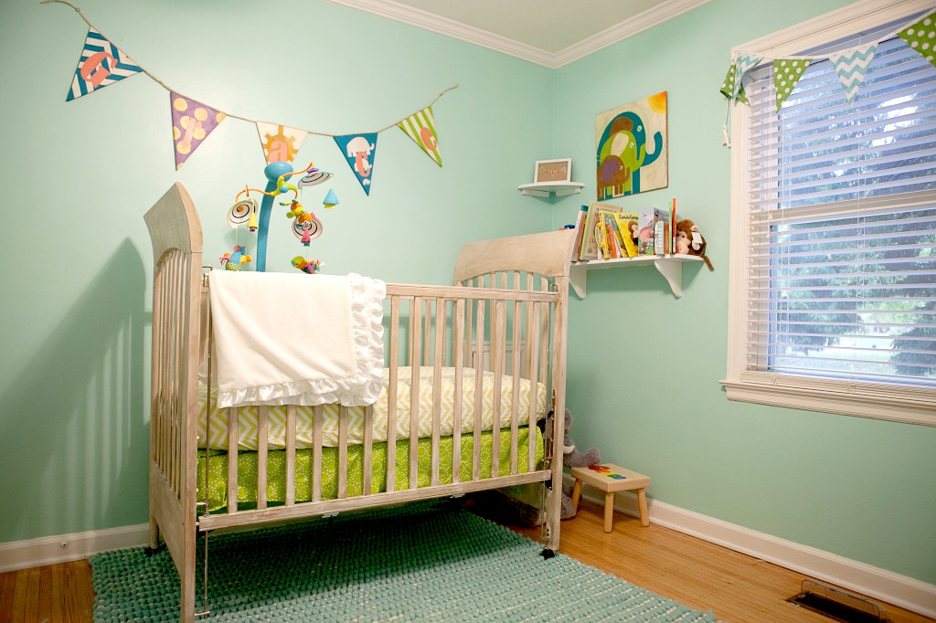 Turquoise and Lime Green Nursery - Project Nursery