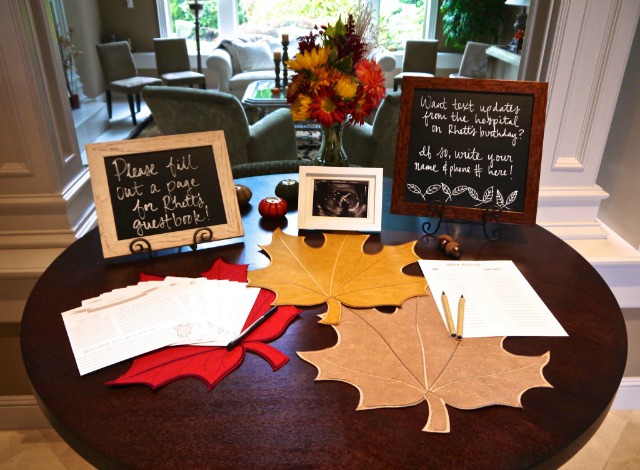 Fall-Themed Baby Shower Guest Book - Project Nursery