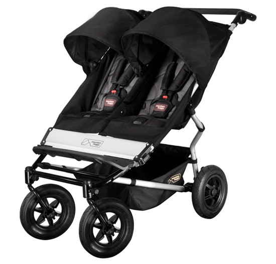 double stroller with snack tray