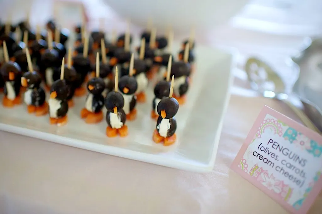 Winter One-Derland Birthday Party Penguin Snacks - Project Nursery
