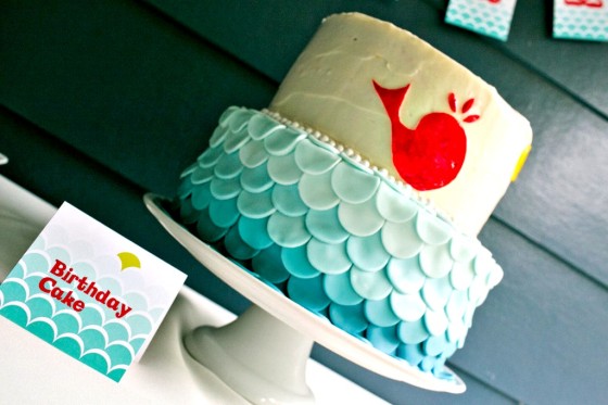 Under the Sea Tiered Birthday Cake - Project Nursery