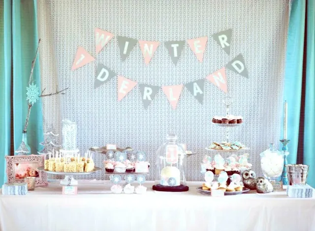 Winter One-Derland Birthday Party Dessert Table - Project Nursery