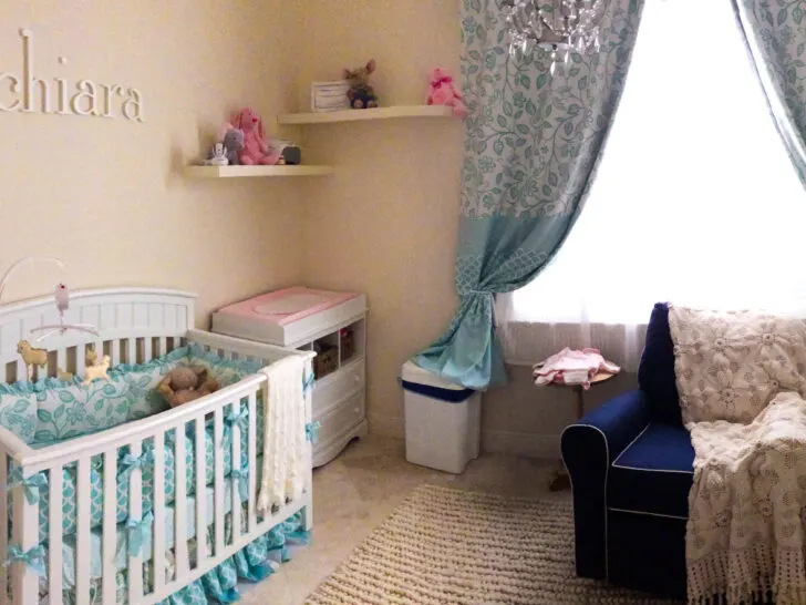 Aqua and White Nursery