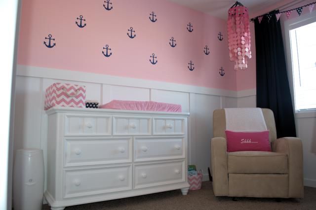 Girl hot sale nautical nursery