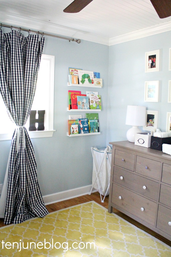 Crisp and Clean Little Boy's Eclectic Blue and Yellow Nursery - Project ...