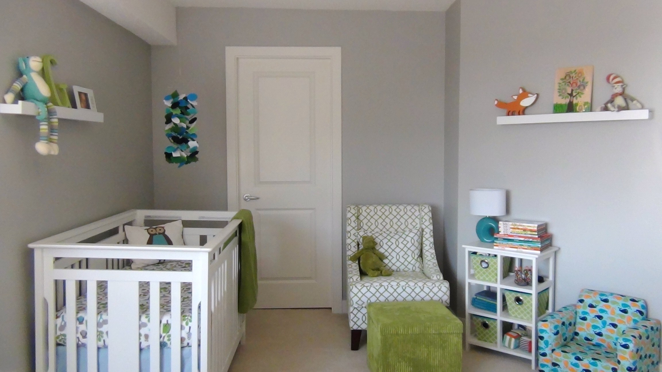 Minimalist Blue Nursery for Simple Design