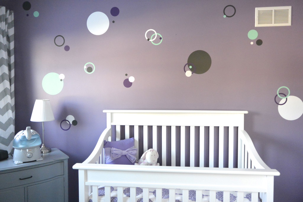 Little Miss A's Purple, Grey and Teal Nursery - Project ...