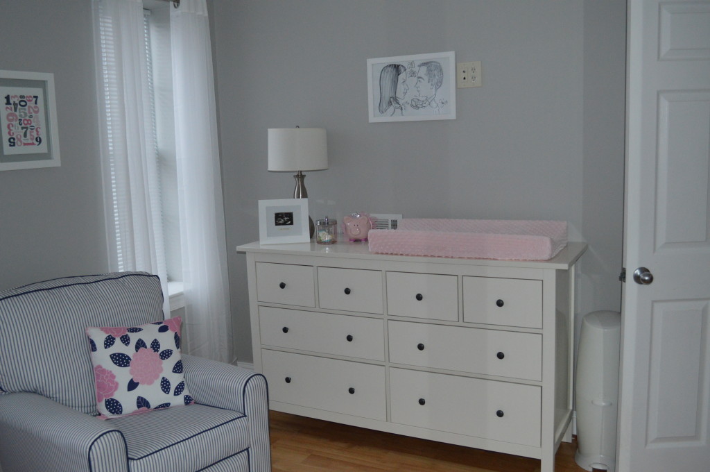 Pink And Navy Blue Olivia We Love You Project Nursery