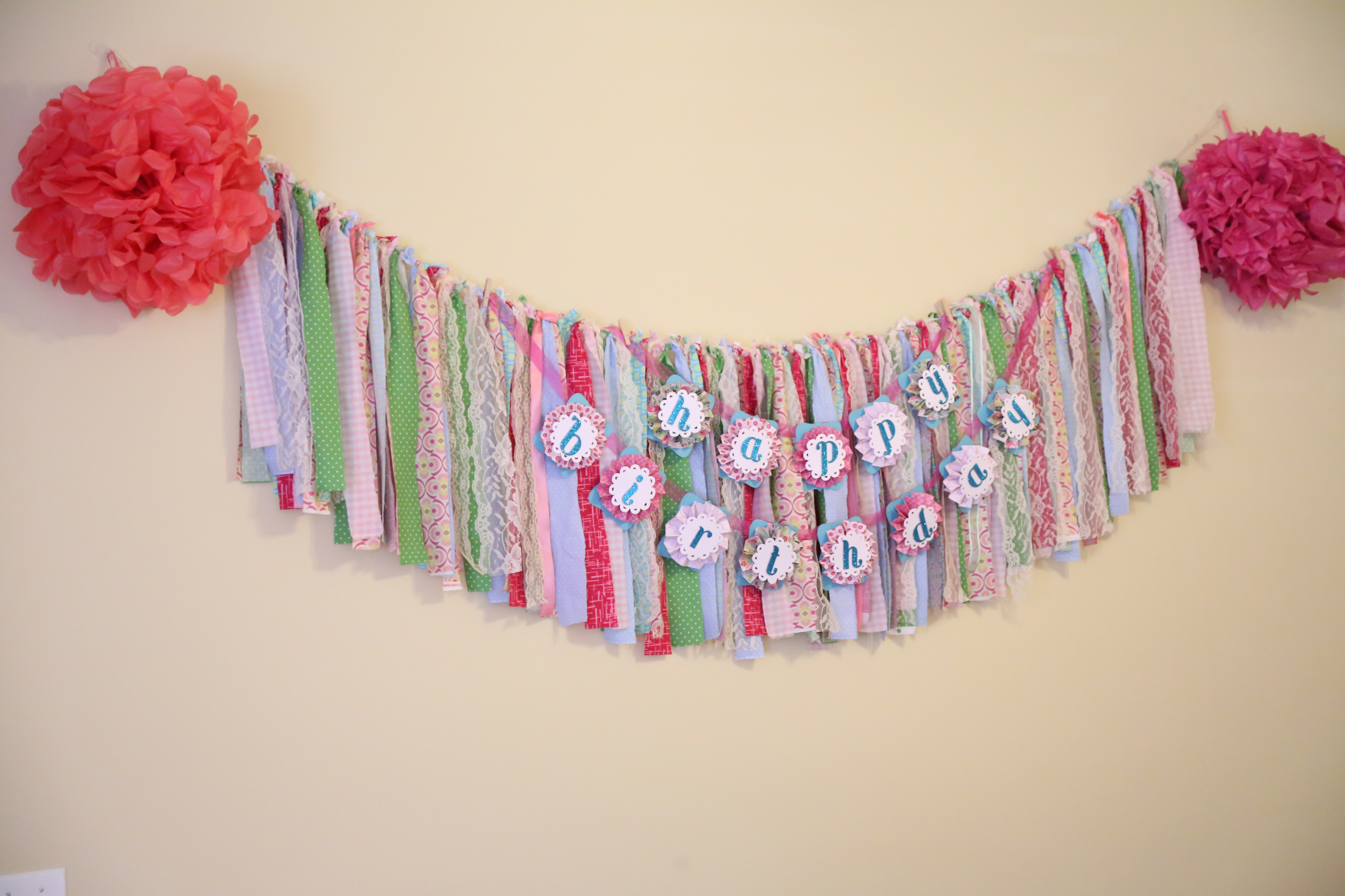 Happy Birthday Fabric Garland