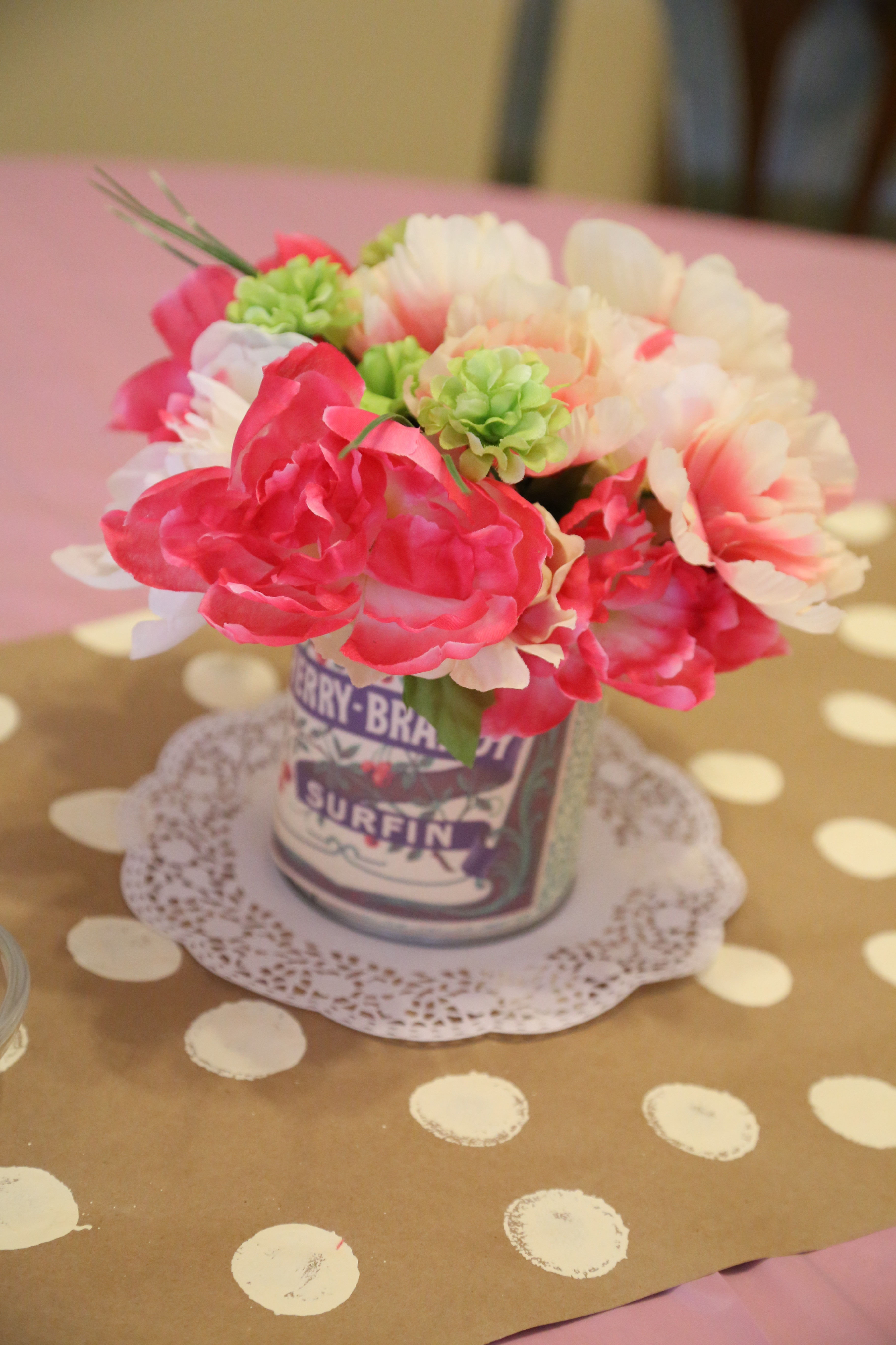 Pink Flower Centerpiece