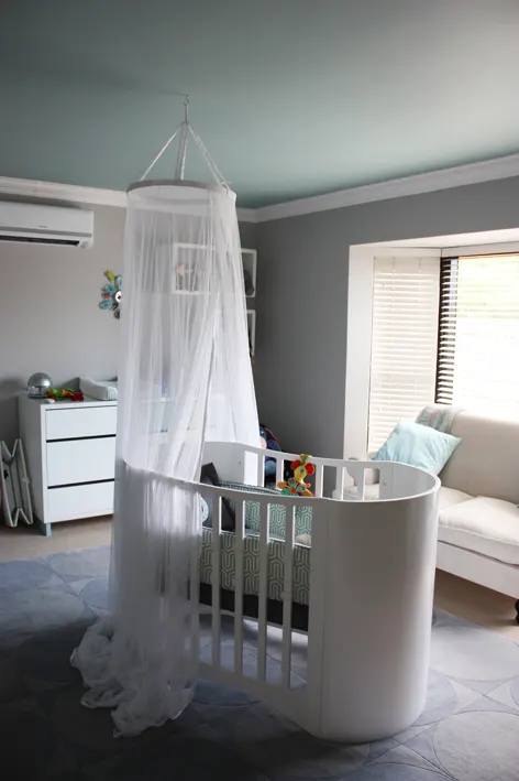 Blue Nursery Ceiling