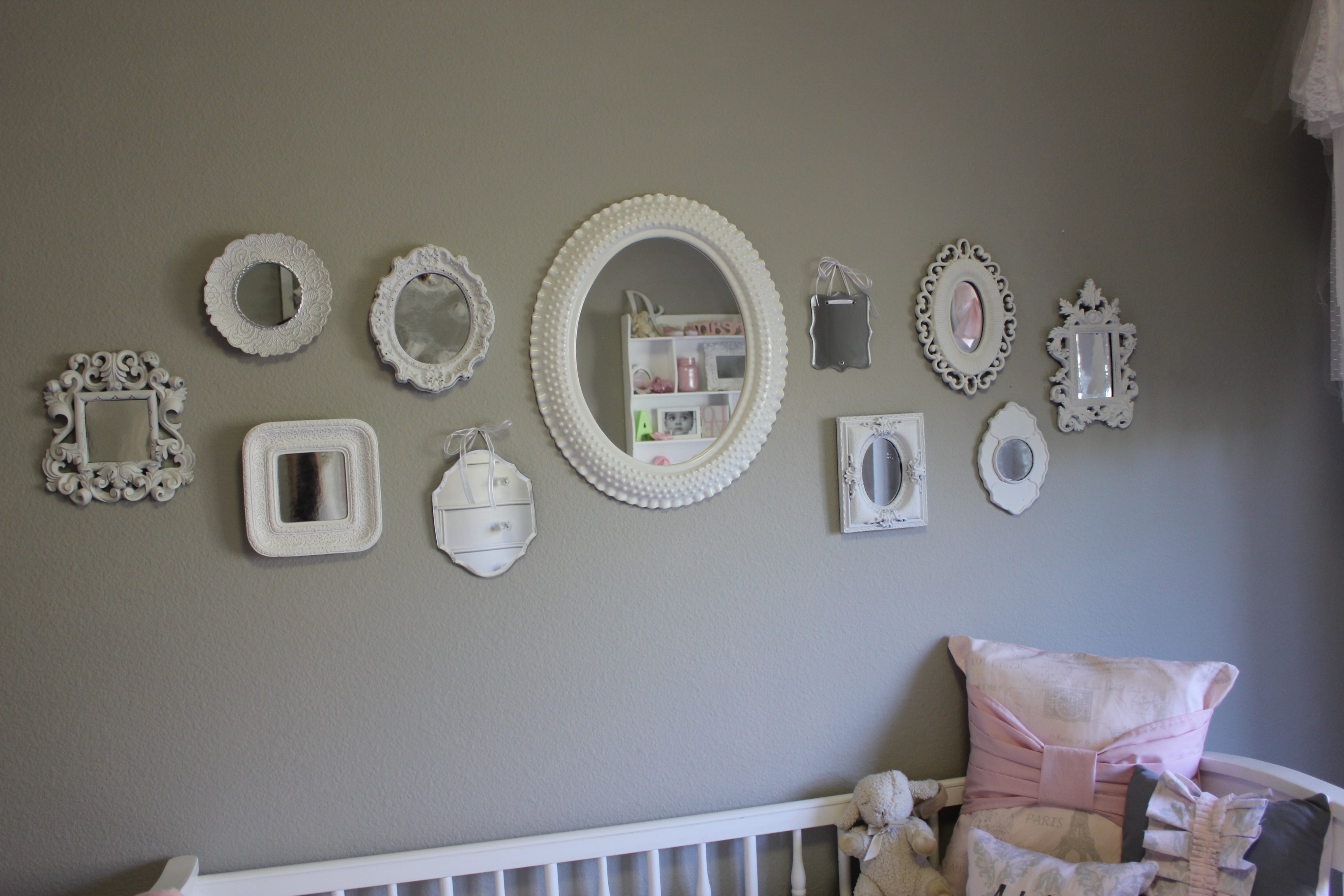 Nursery Wall Mirror Collage