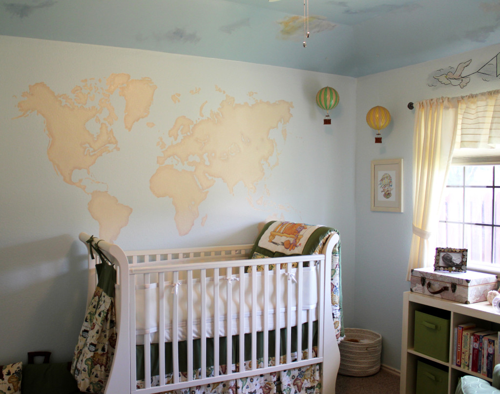 World Map Nursery Wall