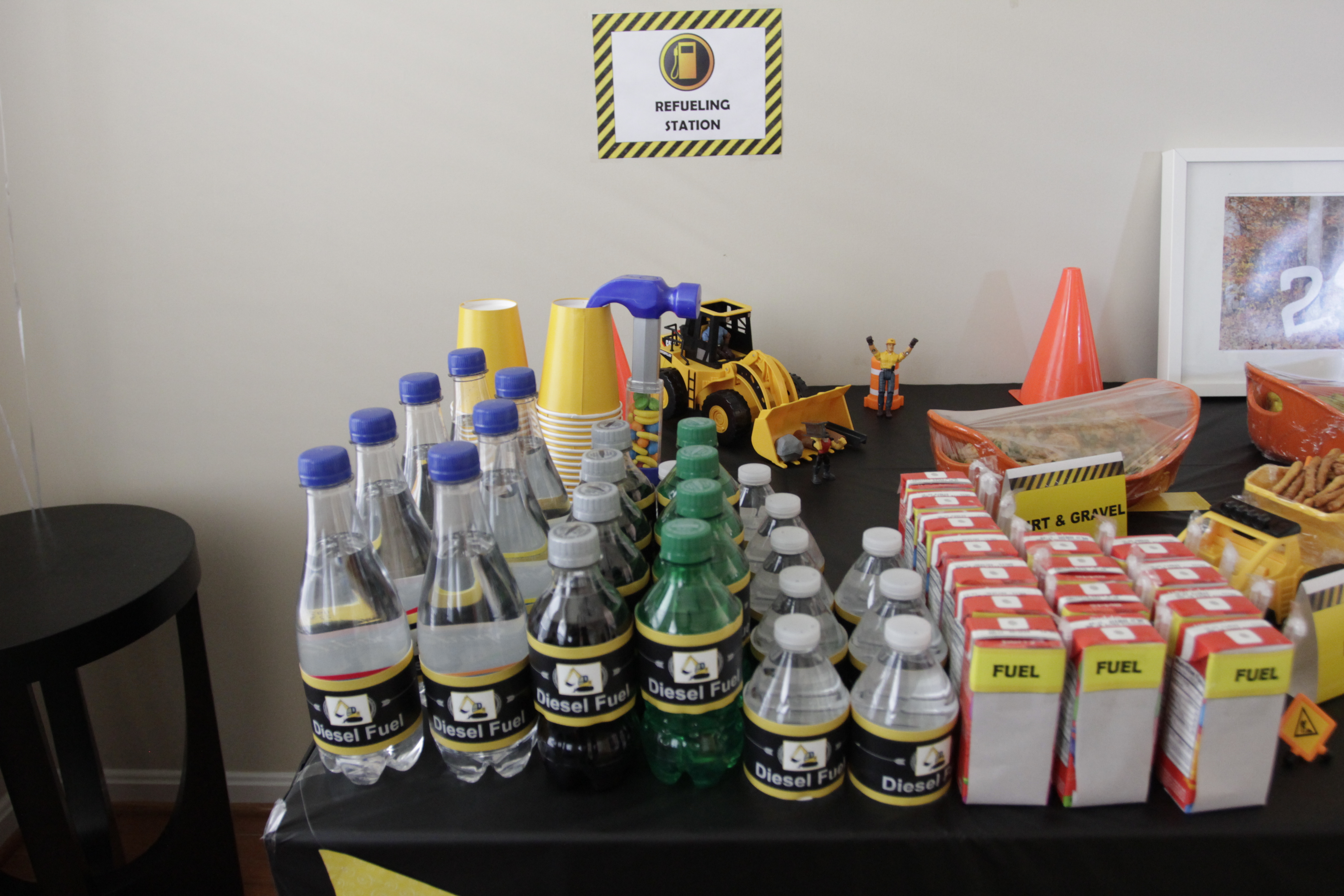 Construction Birthday Party "Fuels for the Kiddos"