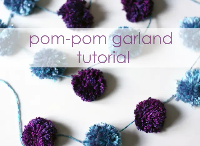 DIY Tutorial: Yarn Pom Pom Garland