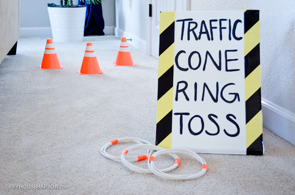 Traffic Cone Ring Toss Game