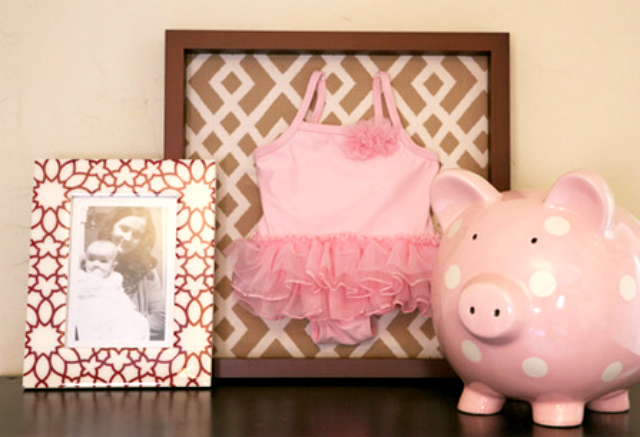 Framed Baby Clothing Art - Project Nursery