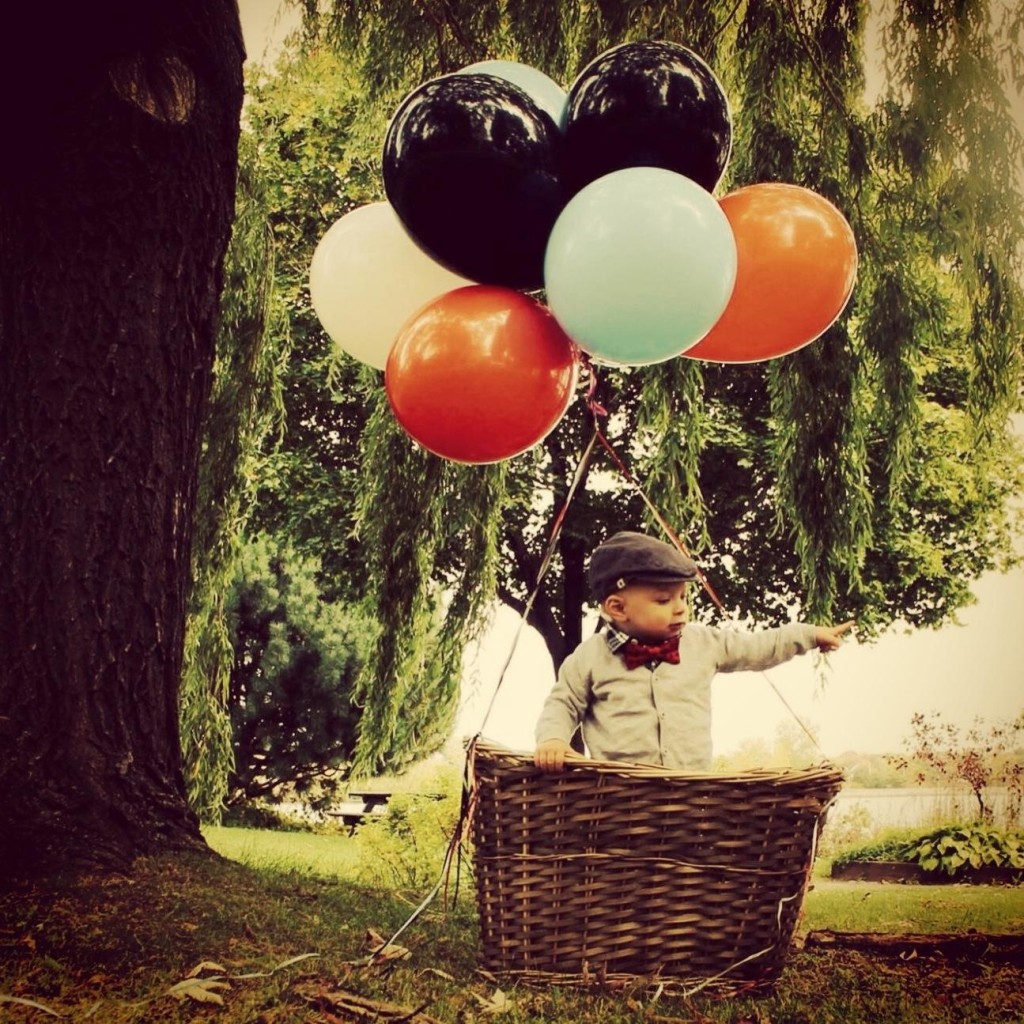 Baby in Hot Air Balloon Photo