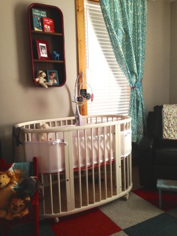 Dawson's Red & Aqua City Nursery - Project Nursery