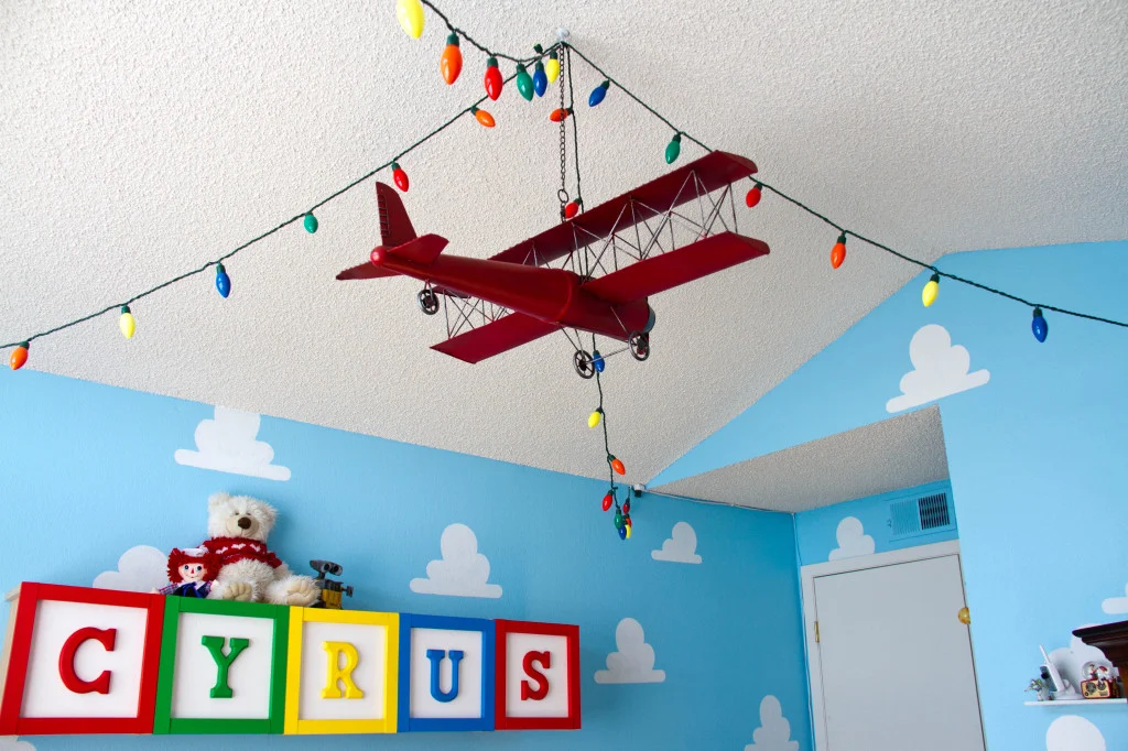 Toy Story-Themed Nursery with Cloud Stencil - Project Nursery