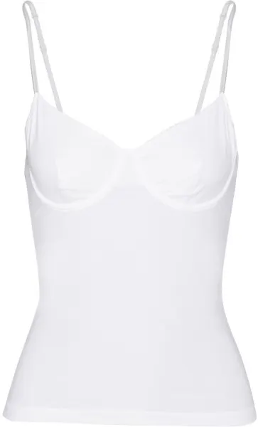 yummie tummie white stella stretch cotton tank