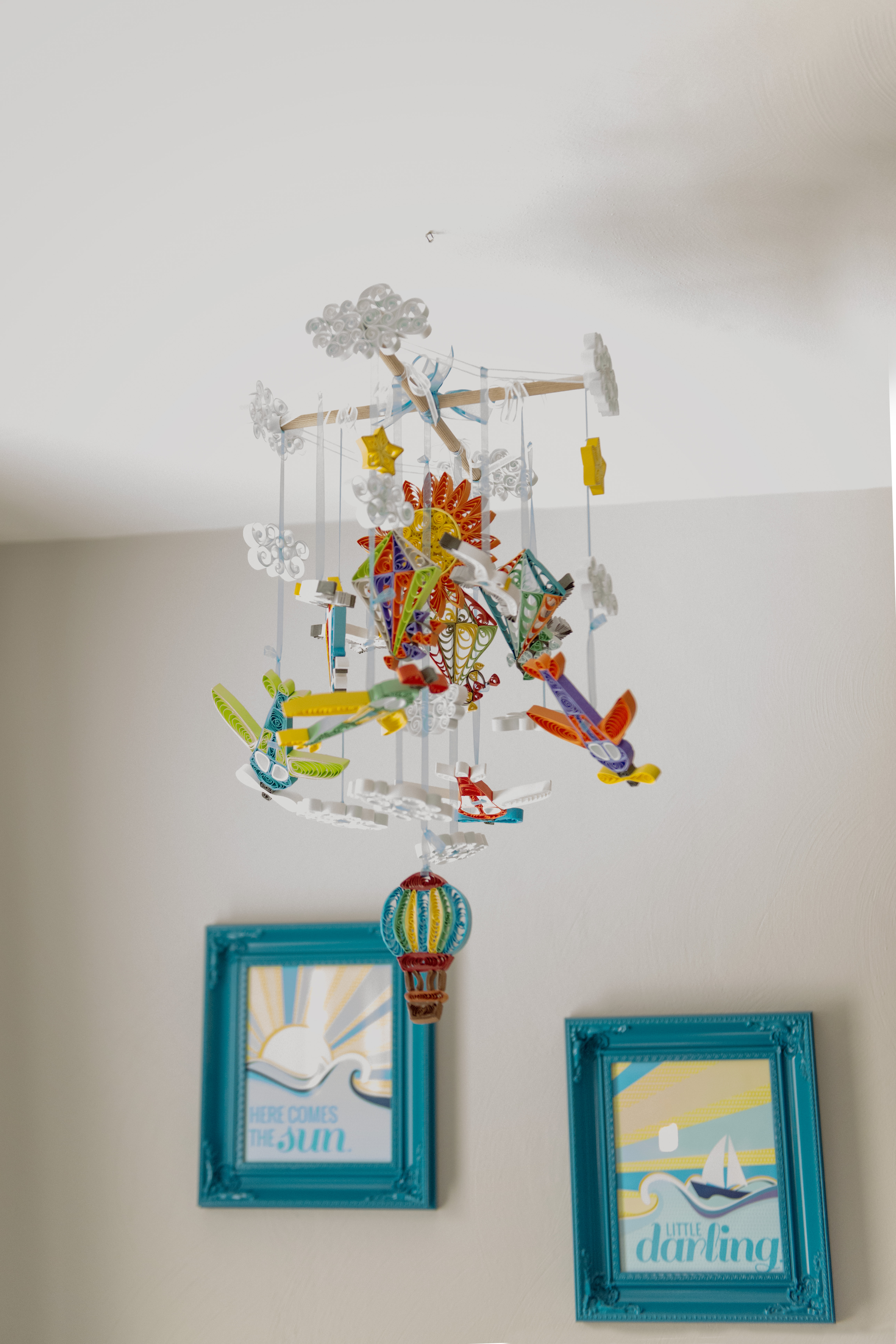 Colorful Cloud Nursery Mobile