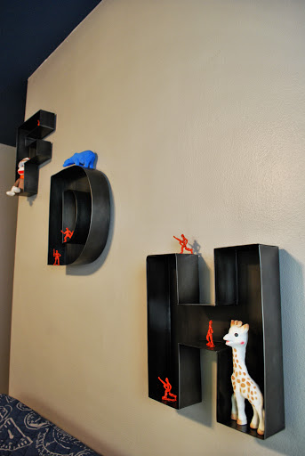 Metal Letter Shelves