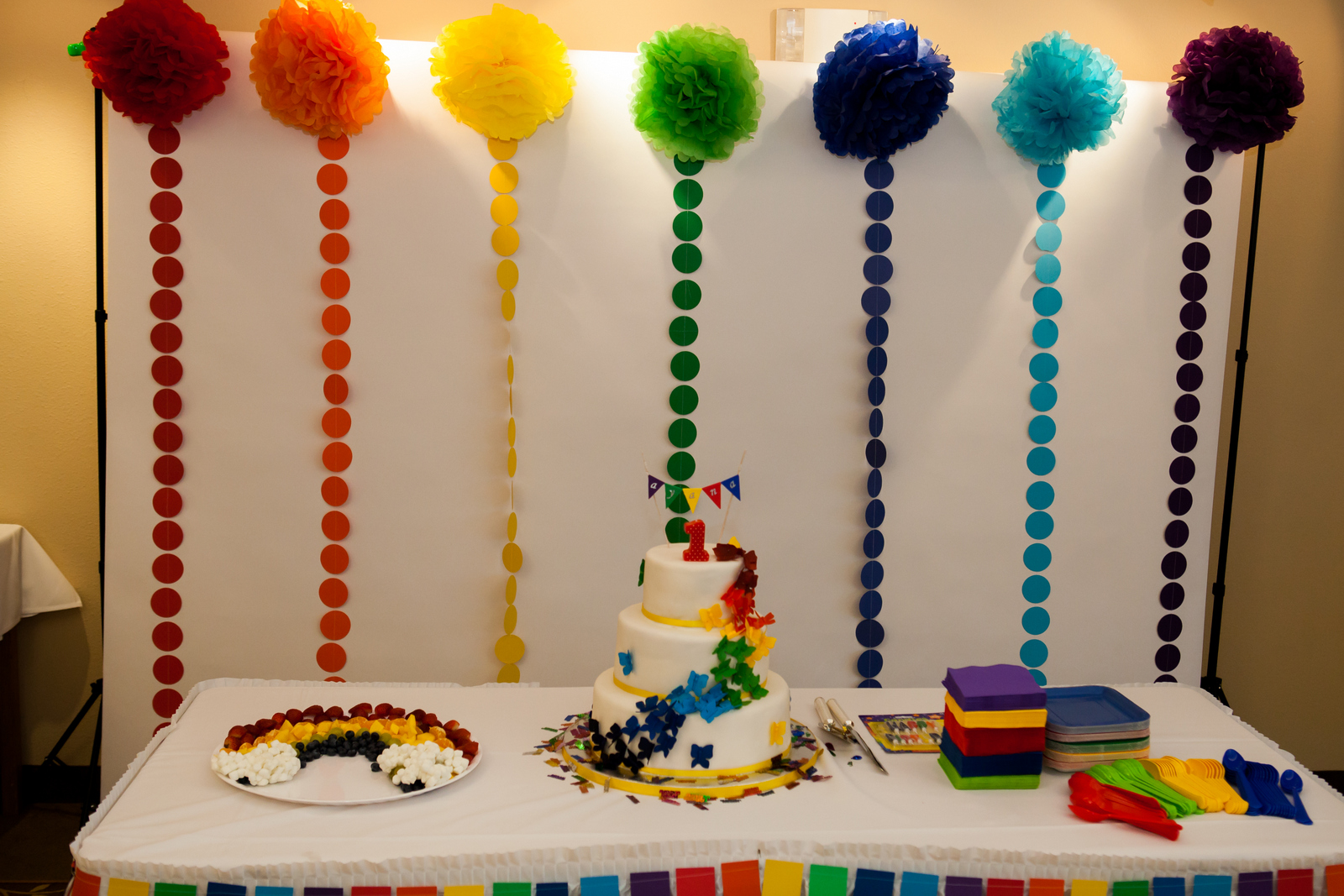 Somewhere Over the Rainbow First Birthday Party - Project Nursery