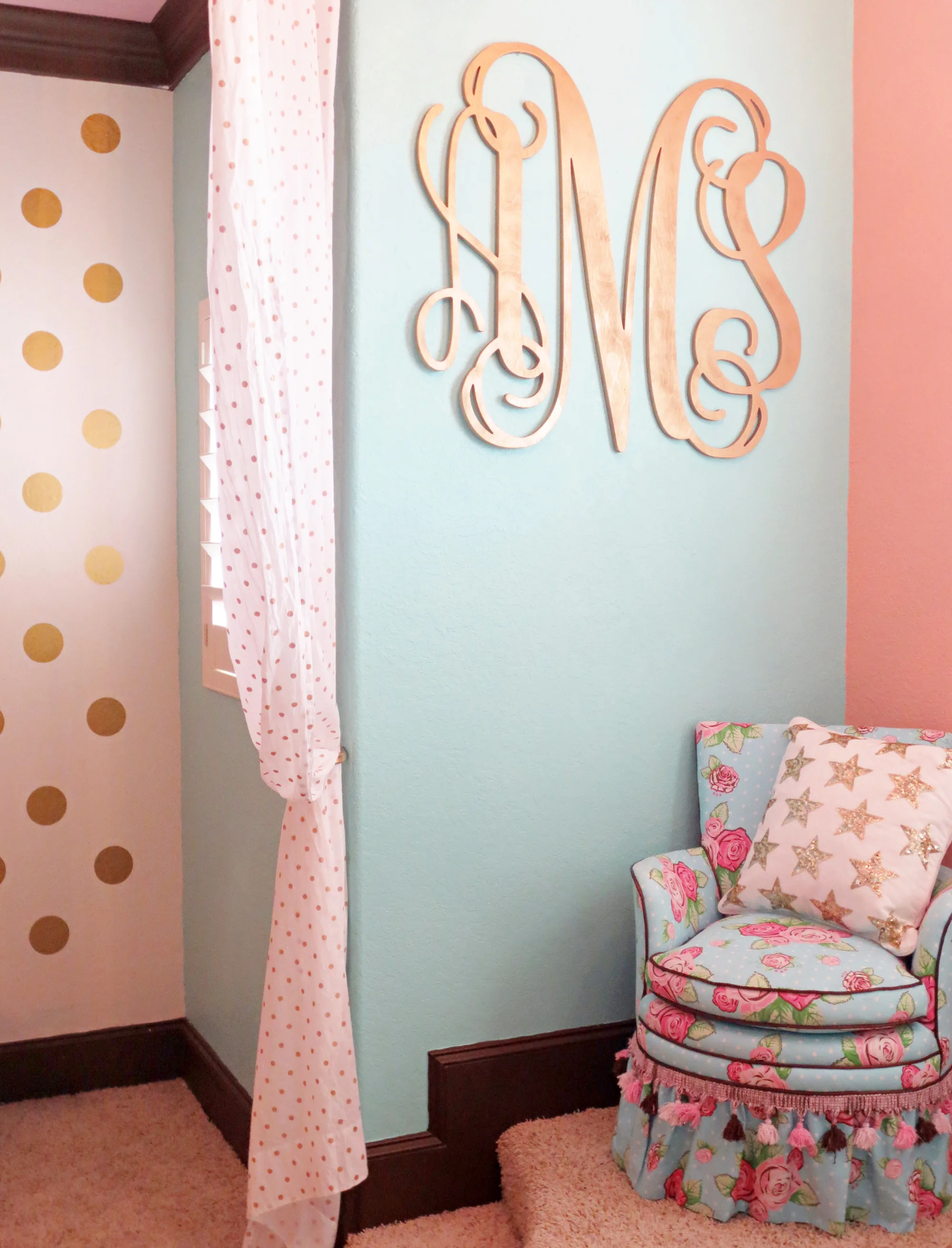 Oversized Gold Monogram - Project Nursery