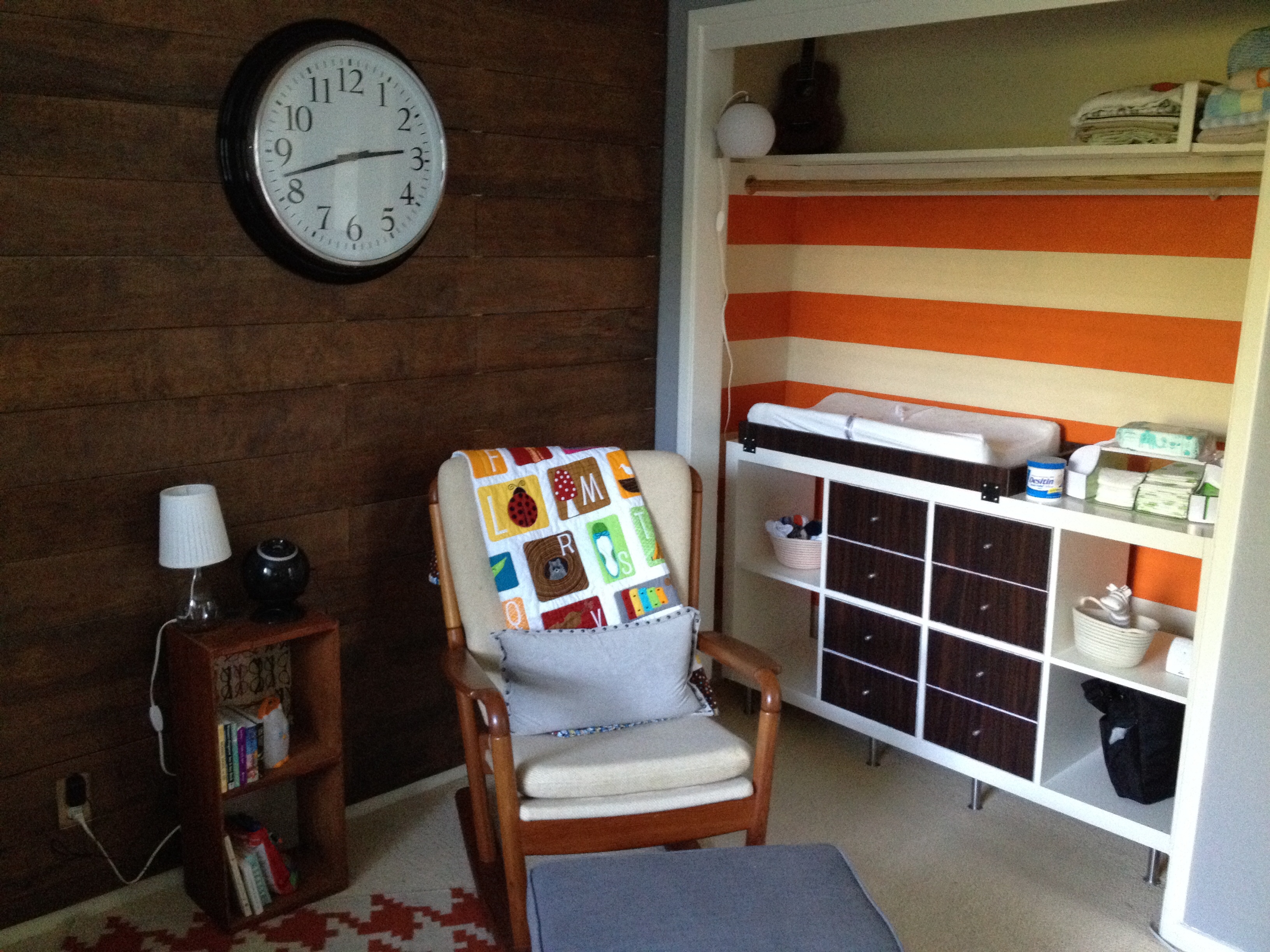 Wood Accent Wall in Nursery