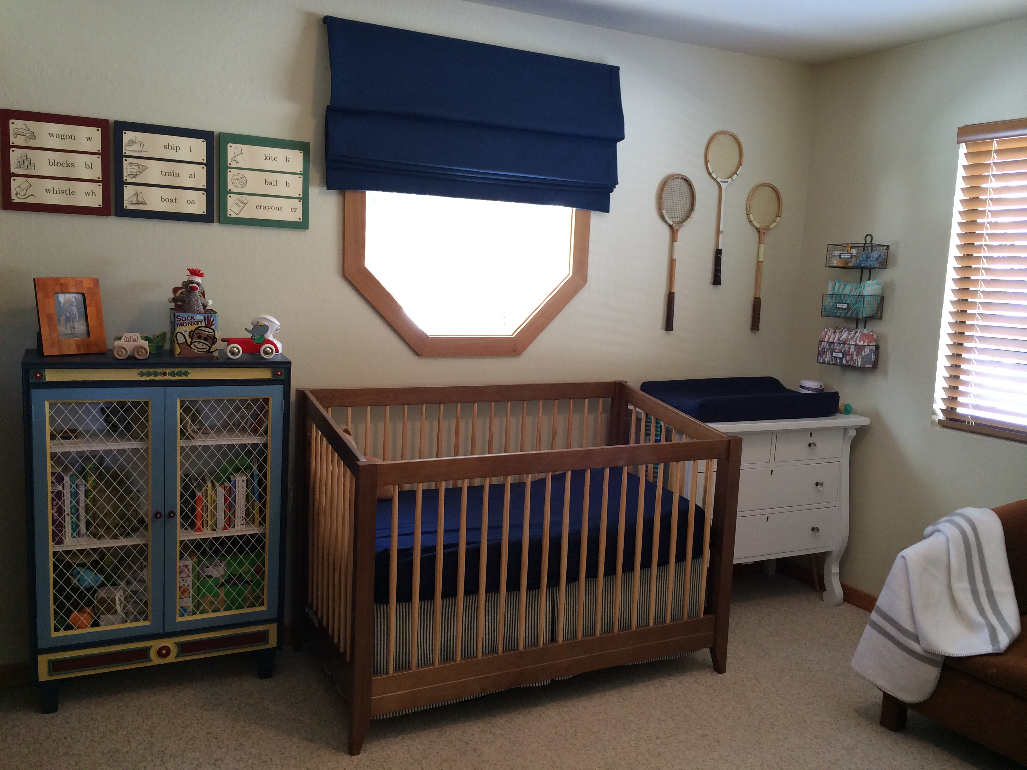 Navy and Cream Nursery