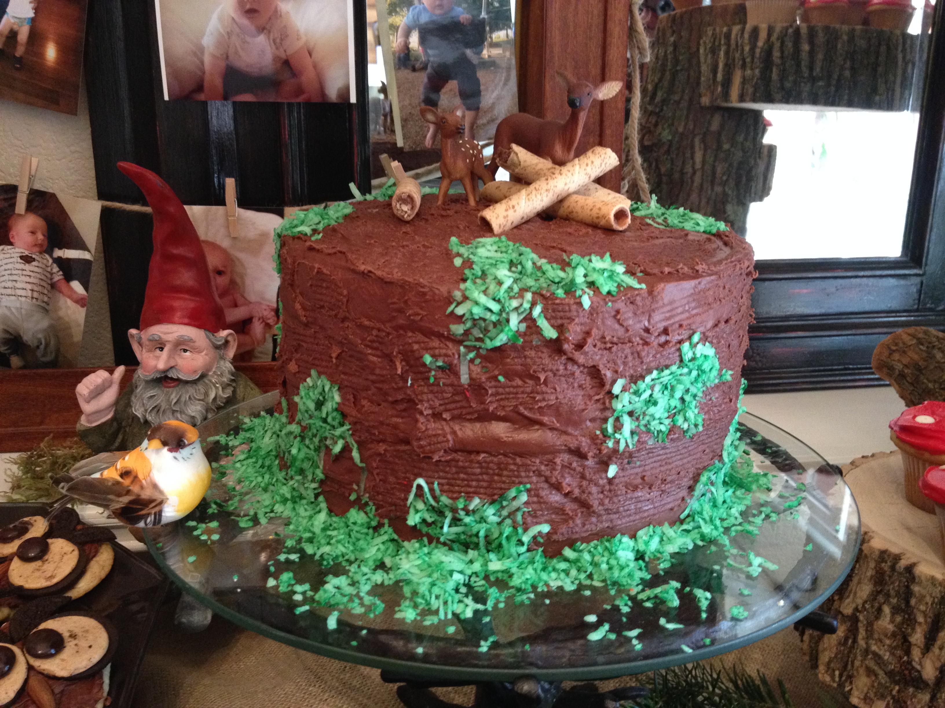 Woodland Theme Birthday Cake