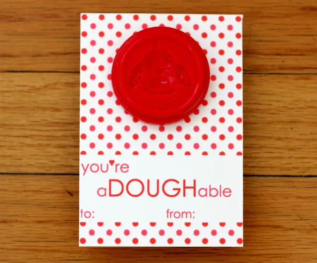 Free Printable Playdough Valentine - Project Nursery