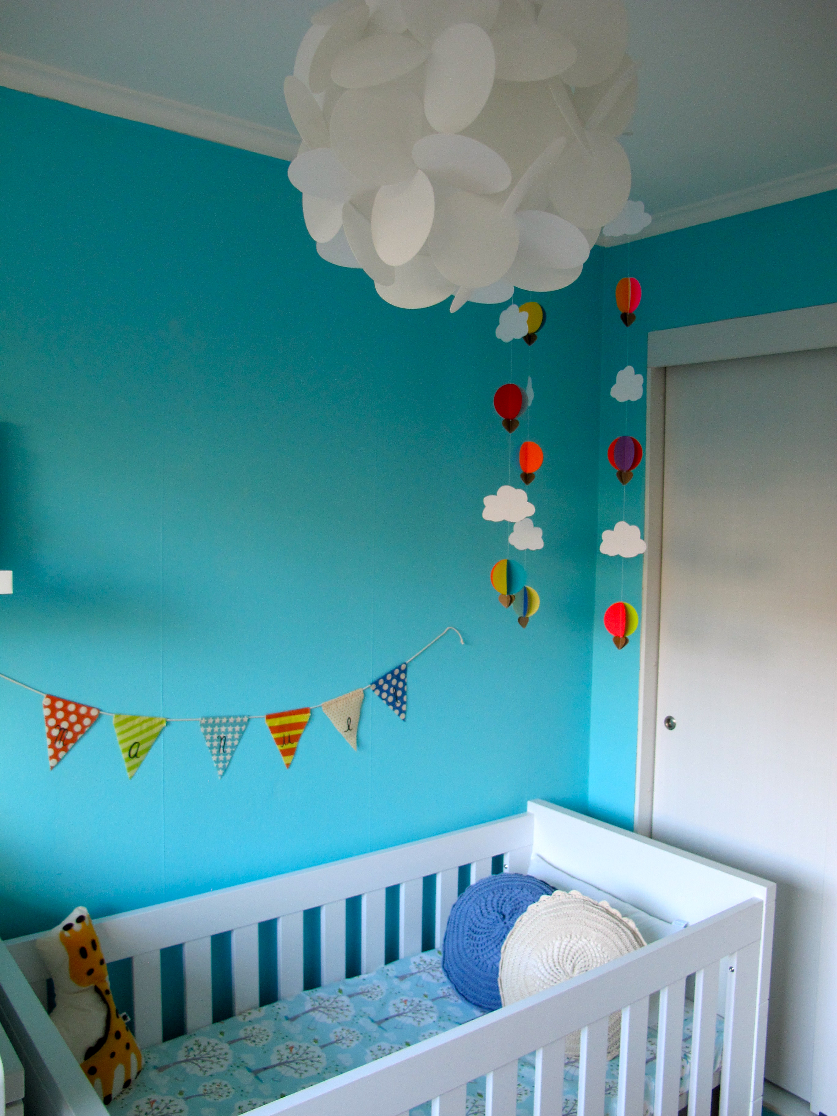 Hot Air Balloons Colorful Nursery