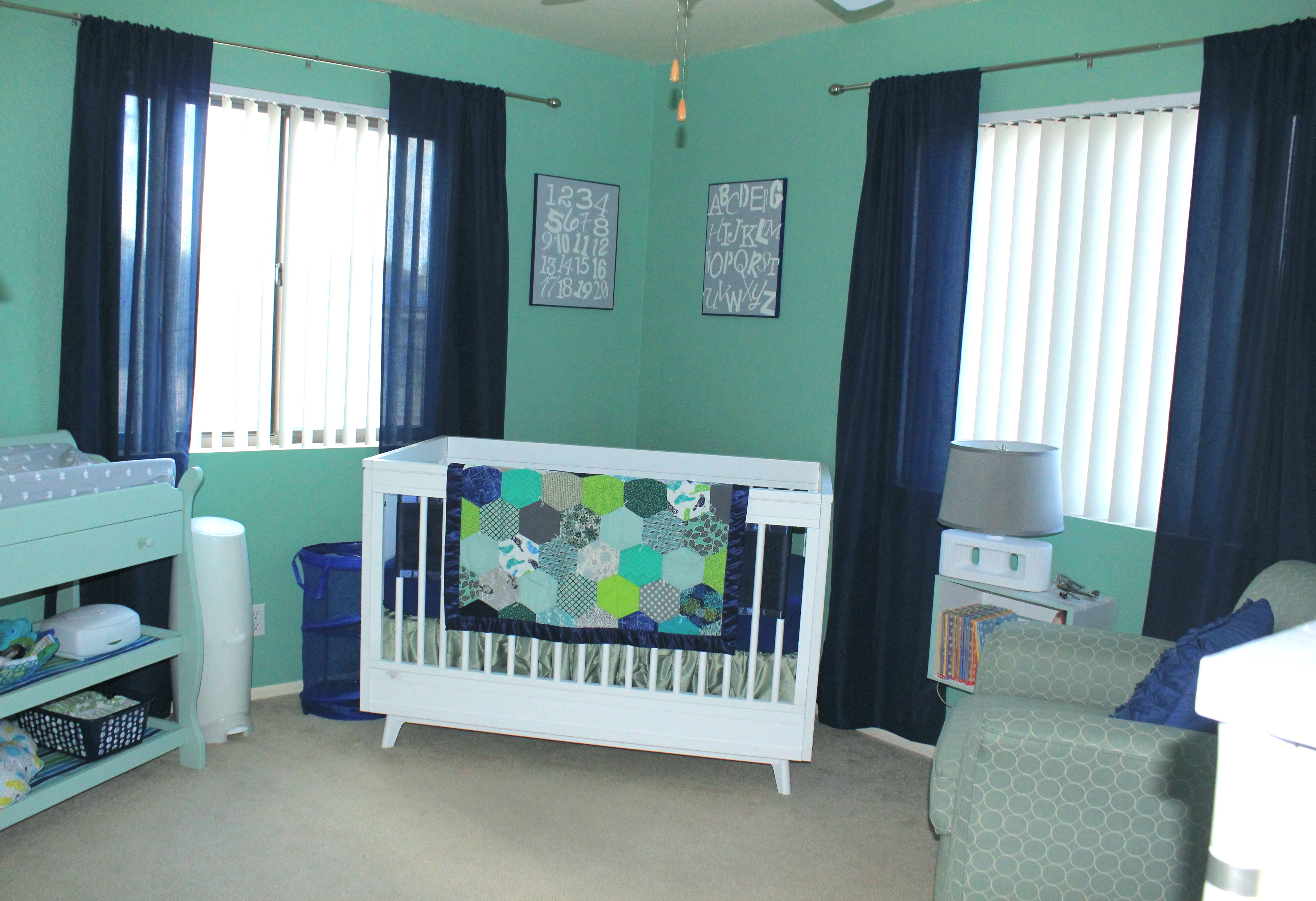 Turquoise and Blue Nursery