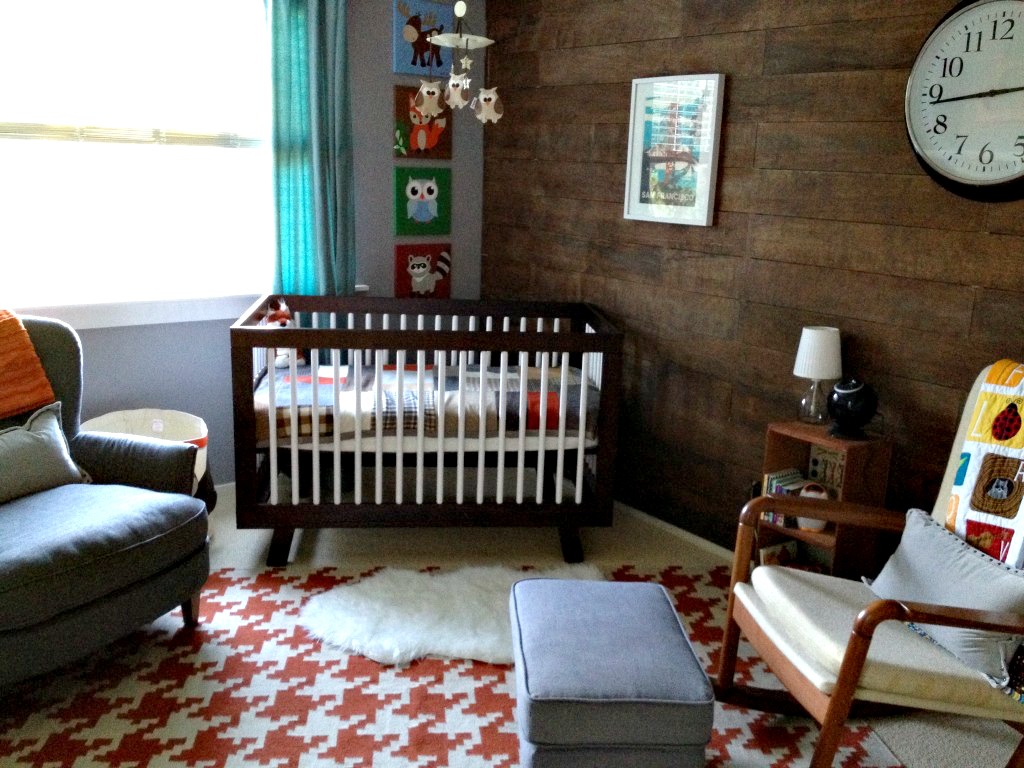 Fox-Inspired Nursery with Wood Accent Wall - Project Nursery