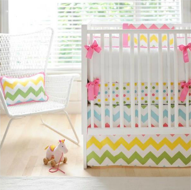 Chevron 13 piece crib bedding 2024 set