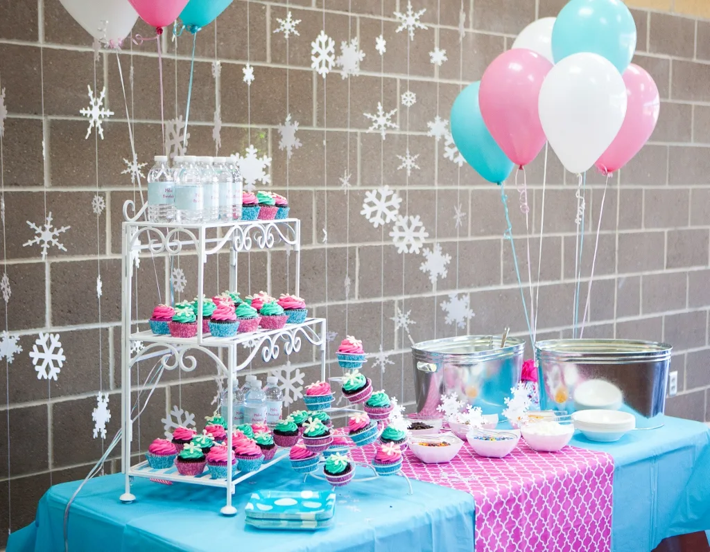 Turquoise and Pink Swimsuits and Snowballs Birthday Party - Project Nursery
