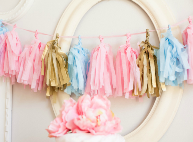 diy tissue garland